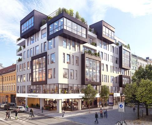 Nová budova Meteor Karlín. Od února 2015!